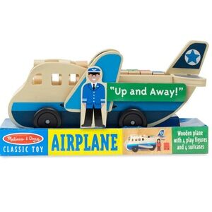 Melissa & Doug Blue and White Wooden Vehicle